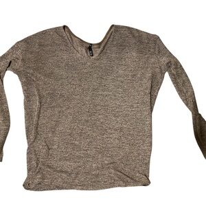 Women's Long Sleeve Knit Top - Tan